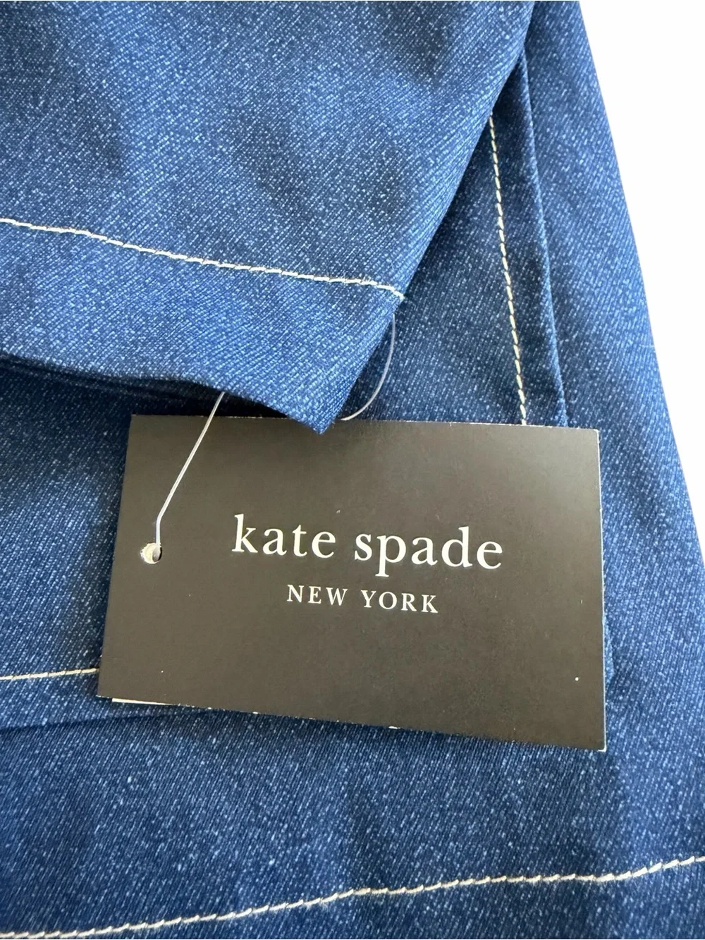 kate spade New York Blue Hooded Rain Jacket Size M